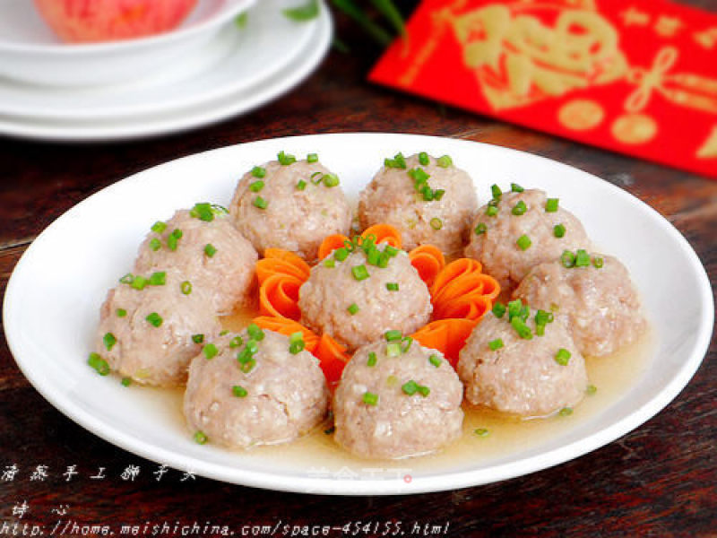 [steamed Handmade Lion Head] --- The Taste from The Country recipe