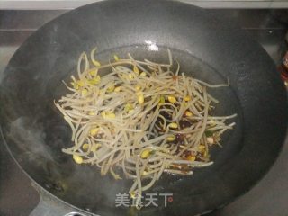 Fried Noodles with Soy Sprouts recipe