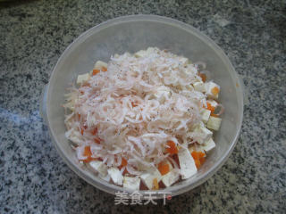 Shrimp Skin Carrots Mixed with Old Tofu recipe