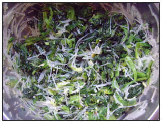 Fan Spinach Tower. recipe