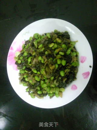 Appetizing Food---stir-fried Pickles with Edamame recipe