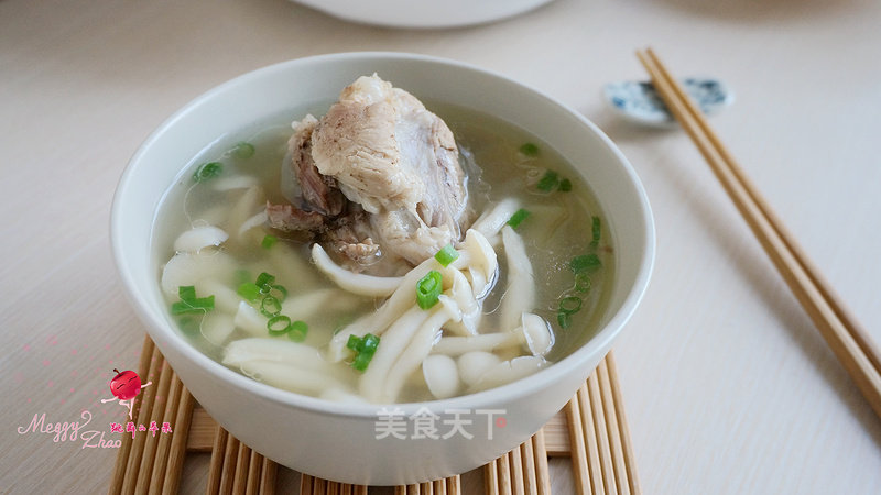 Crab Mushroom Soy Bean Stick Bone Soup recipe