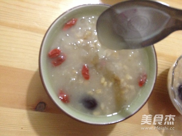 Tremella Oatmeal Honey Rose Porridge recipe