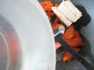 Crab Mushroom and Carrot Noodle Knot recipe