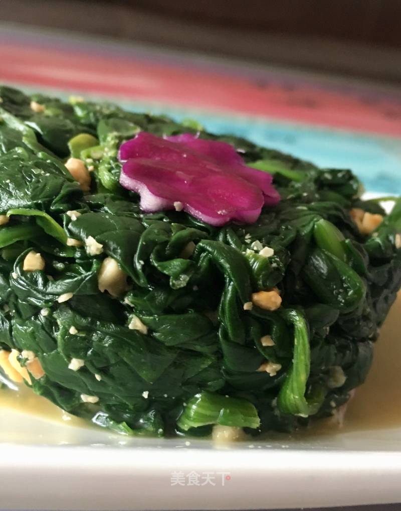 Cashew Spinach Tower recipe