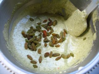 Refreshing Tea Taste-raisin Matcha Cake recipe