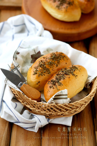 Scallion Mashed Potato Bread recipe