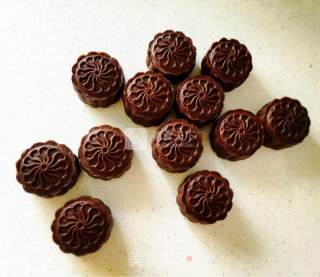 #新良第一节婚纱大赛# Chocolate Coconut and Cranberry Cheese Mooncakes recipe