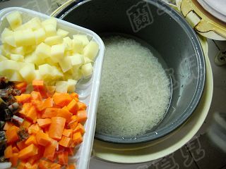 Braised Rice with Three Fresh Sauce recipe