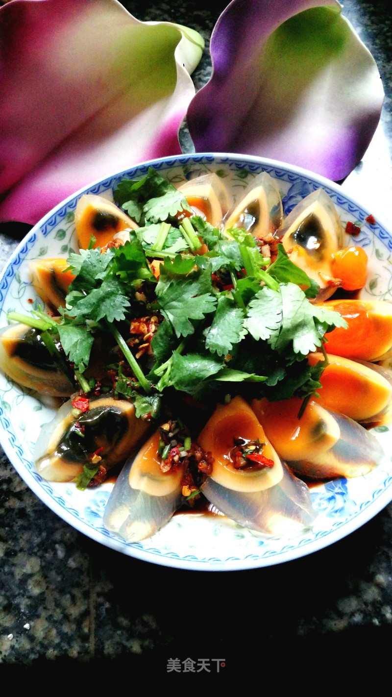 Preserved Egg with Cold Dressing recipe