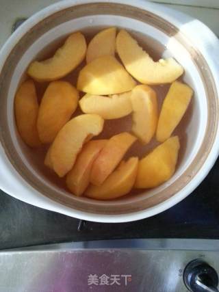 Canned Yellow Peach with Rock Sugar recipe