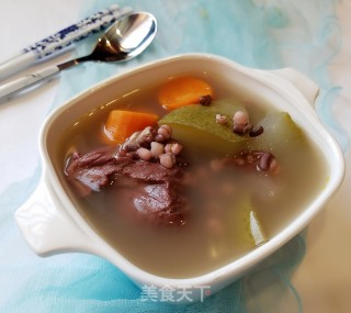 Barley, Red Beans and Winter Melon Soup recipe