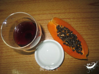 Papaya Red Wine Drink recipe