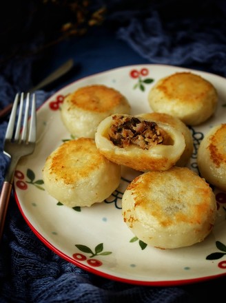 Pan-fried Glutinous Rice Cake recipe