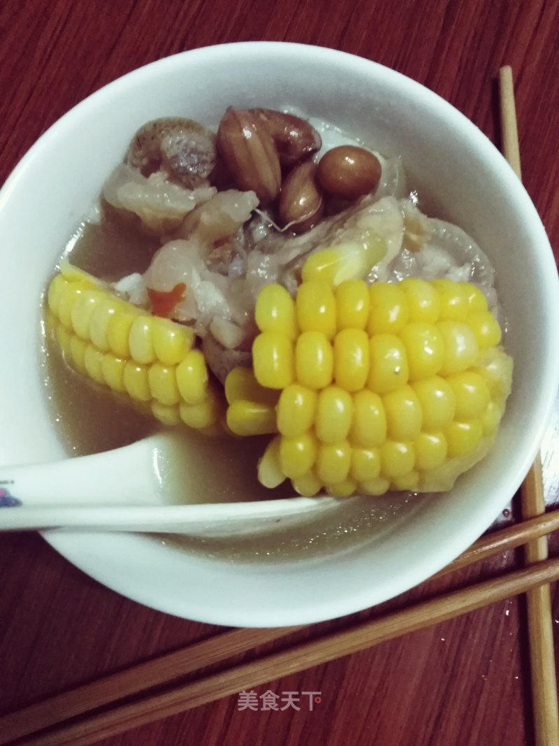 Yam Corn Peanut Trotters Soup