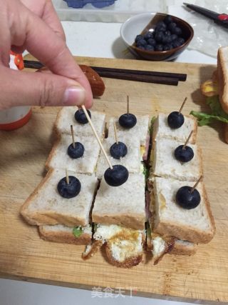 Blueberry Jiugong Sandwich recipe