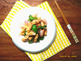 [stir-fried Squid with Spicy Sauce] recipe