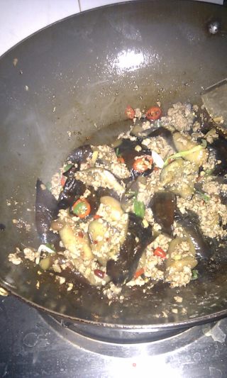 Super Meal-less Oil Version of Minced Meat and Eggplant recipe