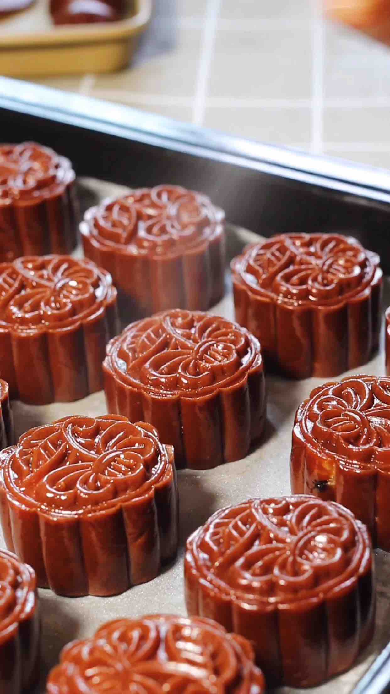 Chocolate Coconut Mooncake recipe