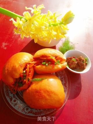 Golden Steamed Bun and Potato Tongs recipe