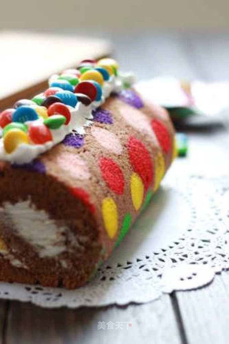 [tomato Recipe] Halloween Crazy Party Series-halloween Candy Cake Roll