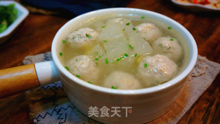 Winter Melon Meatball Soup recipe