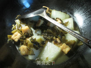 Small Oil Tofu, Pickled Cabbage and Winter Melon recipe