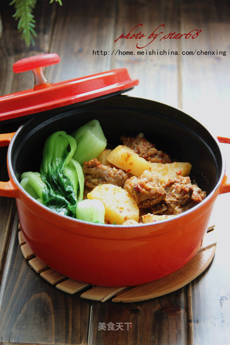 Spicy Pork Ribs Claypot Rice (lazy Version) recipe