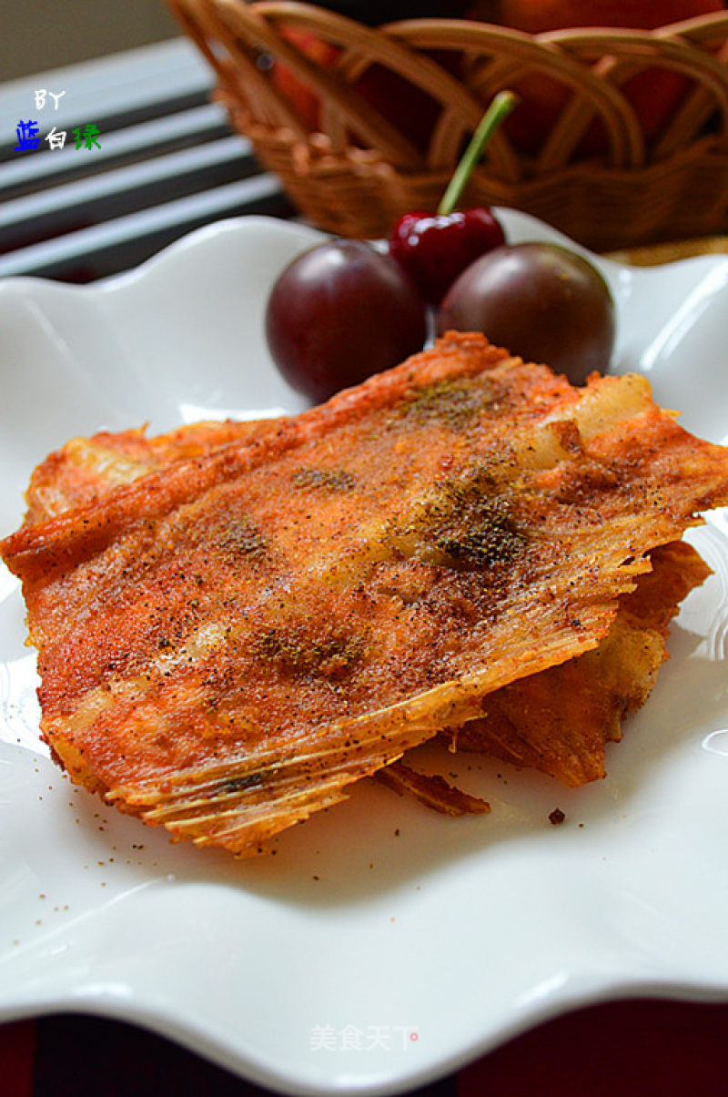 The Bones are Also Crispy-crispy Salmon Steak recipe