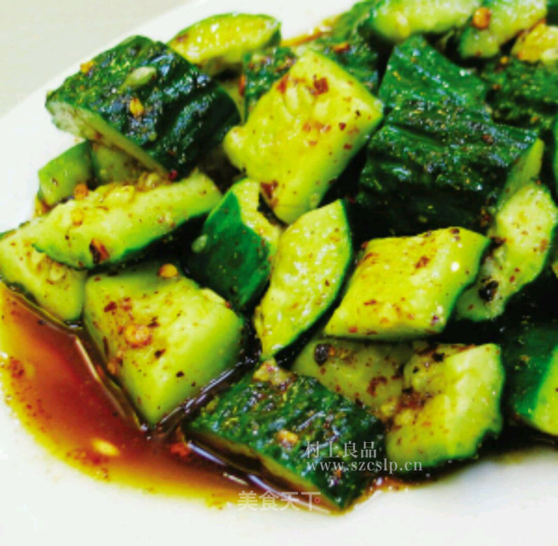 Cucumber Salad with Hot Sauce recipe