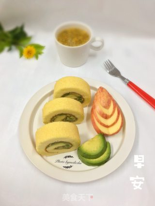 #the 4th Baking Contest and is Love to Eat Festival#avocado Cake Roll recipe