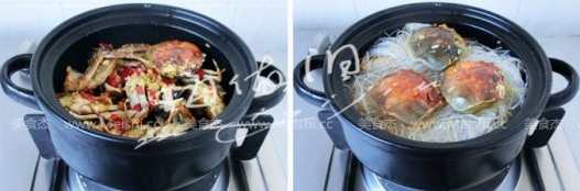 Spicy Crab Vermicelli Claypot recipe