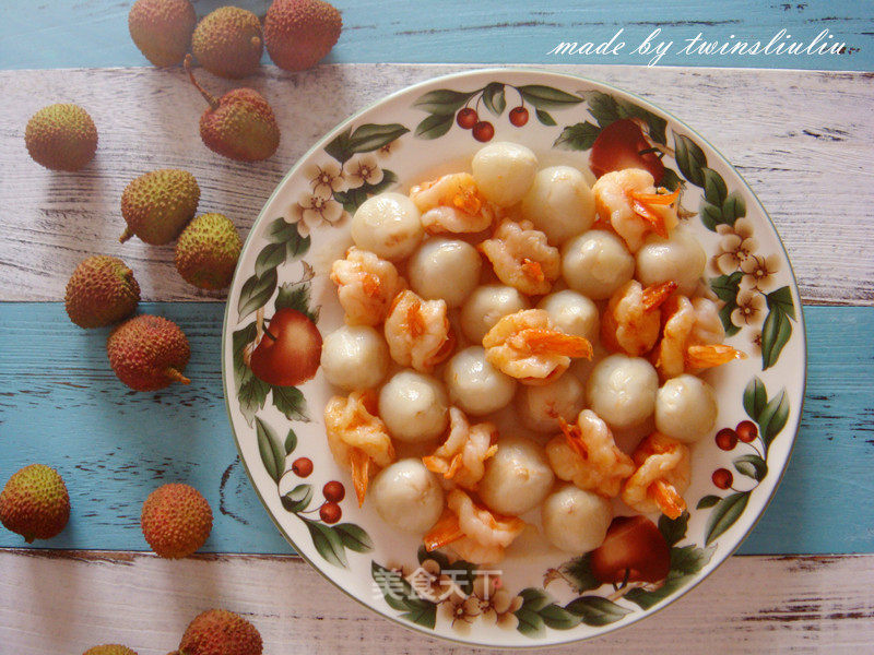 Shrimp Balls with Lychee and Anchovy recipe