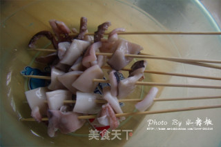 Grilled Squid with Sauce recipe