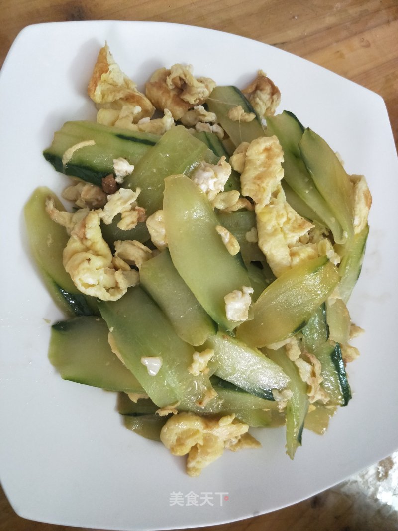 Cucumber Scrambled Eggs recipe