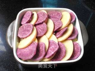 Apple and Purple Sweet Potato Baked Shell Noodles recipe