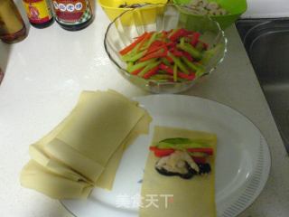 Shrimp and Mixed Vegetable Tofu Skin Rolls recipe