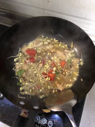 Stir-fried Vermicelli with Bean Sprouts recipe