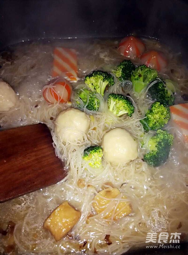 Scallion Rice Noodle Soup recipe
