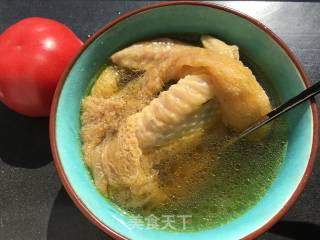 "good Soup for Runzao" Ganoderma, Bamboo Fungus and Rooster Soup recipe