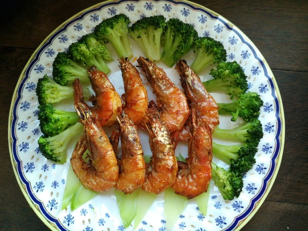 Broccoli Fried Shrimp recipe