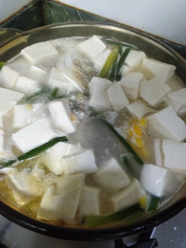 Tofu Corn Fish Soup recipe