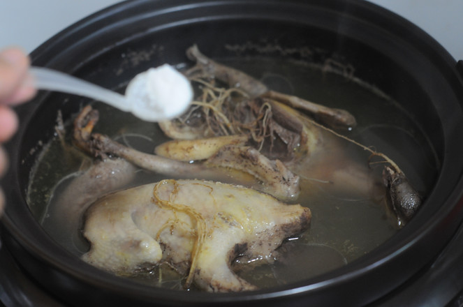 Stewed Quail with Ginseng recipe