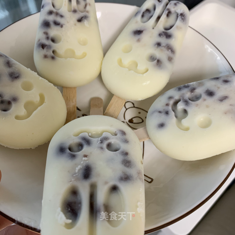 Milk Pudding Ice Cream (+ Honey Beans) recipe