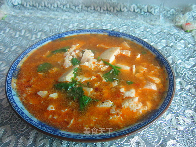 Tofu Soup with Minced Meat recipe