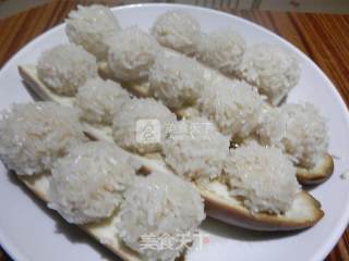 Steamed Glutinous Rice Balls recipe