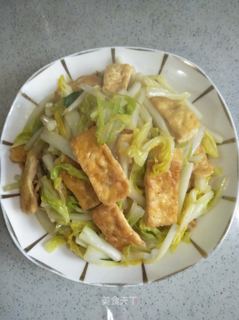 Stir-fried Tofu with Cabbage recipe