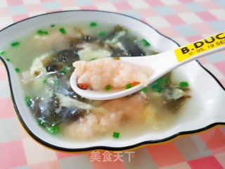 Shrimp and Seaweed Egg Soup recipe