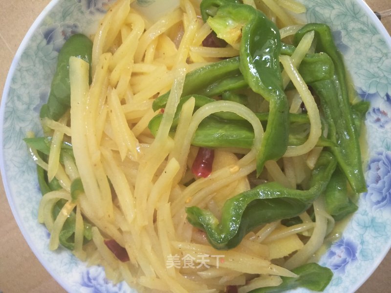 Green Pepper and Potato Shreds recipe