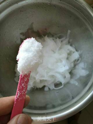 Palace White Radish ~ Thin Strips of Cold White Radish recipe